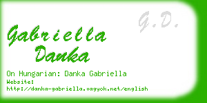 gabriella danka business card